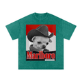 Snow Washed Oversized Cotton T-Shirt Marlboro
