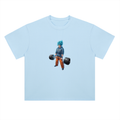 Heavyweight Drop Shoulder Cotton T-Shirt Goku gym lifting