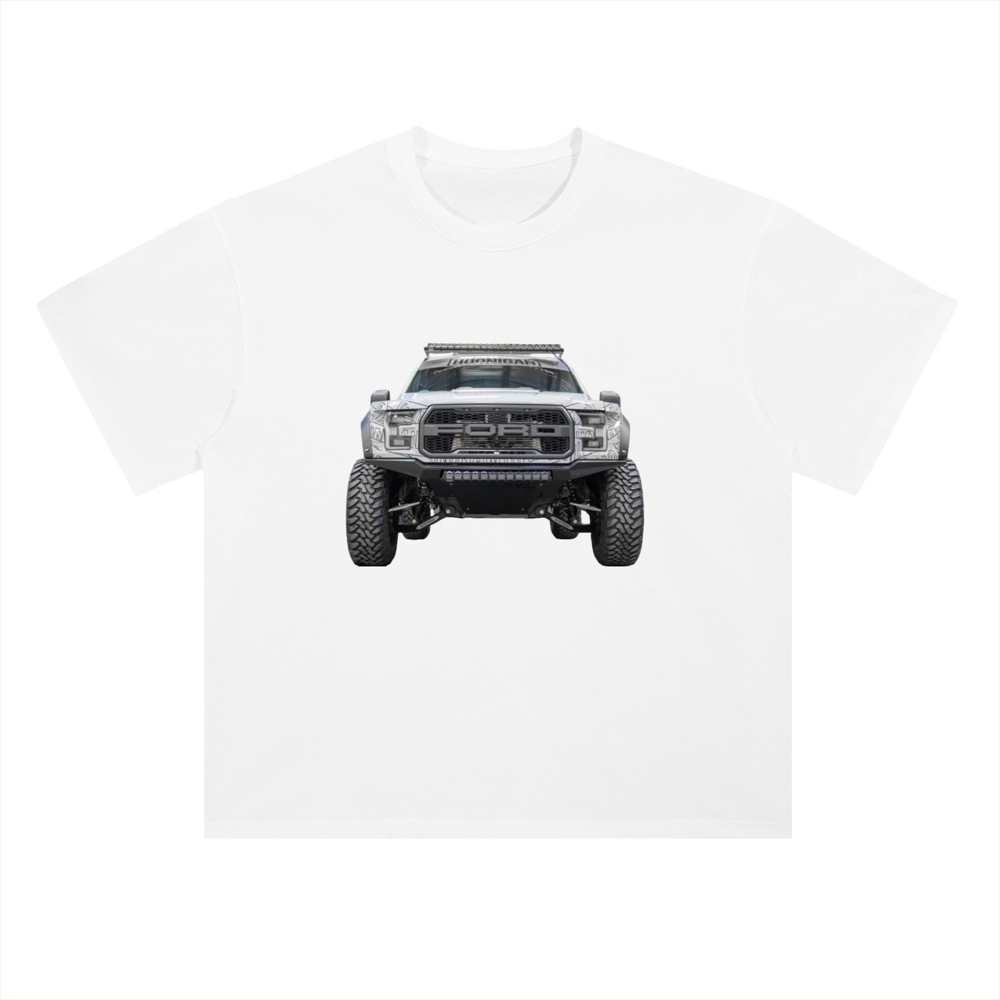 Heavyweight Drop Shoulder Cotton T-Shirt Raptor