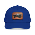 Mid Profile Baseball Cap with Leather Patch (Rectangle)