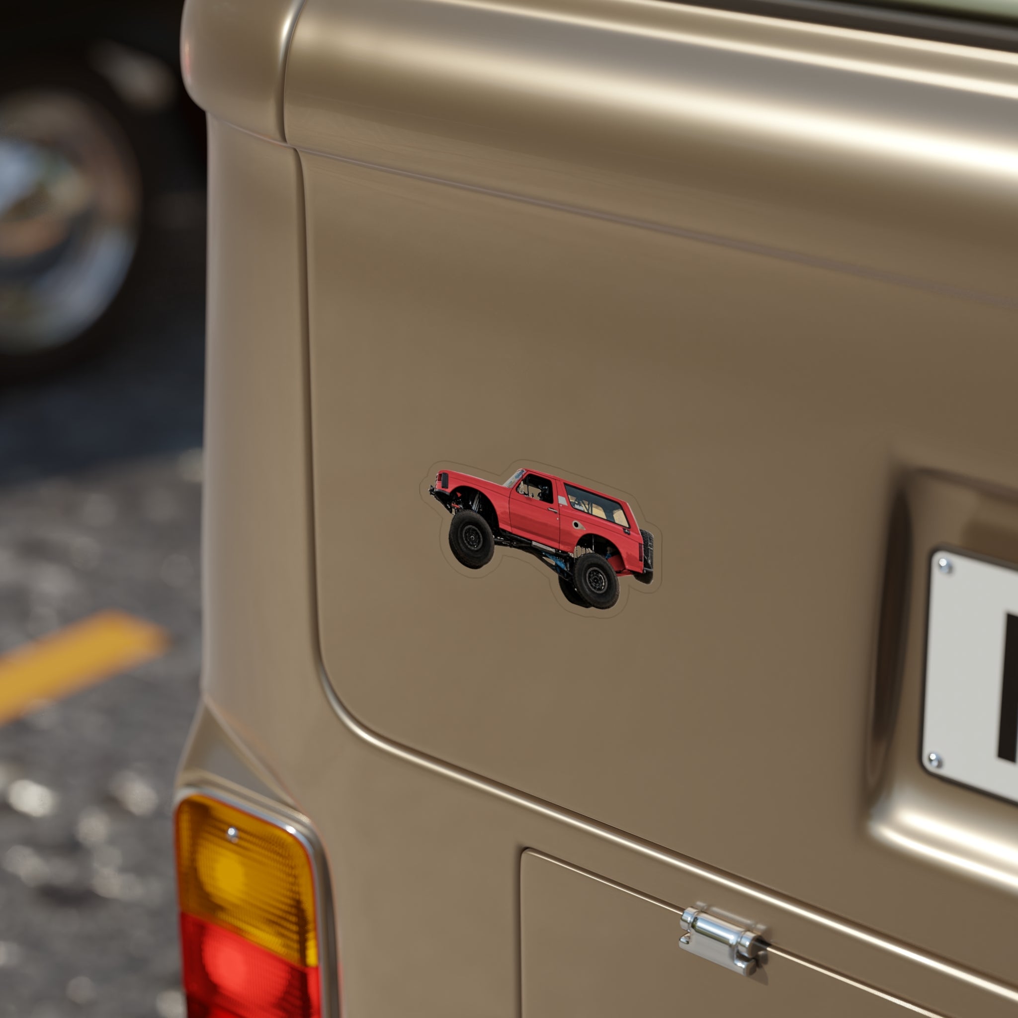 Transparent Outdoor Stickers, Die-Cut, 1pc
