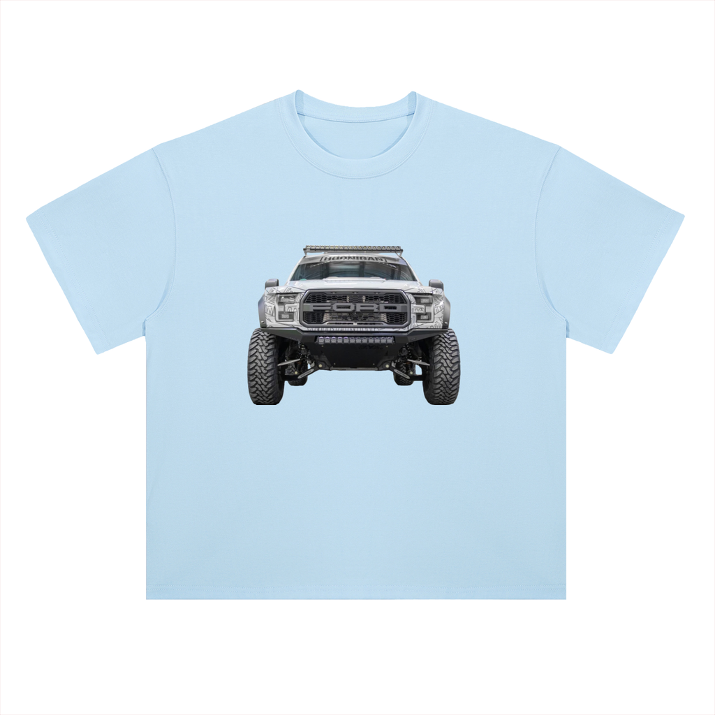 Heavyweight Drop Shoulder Cotton T-Shirt Raptor