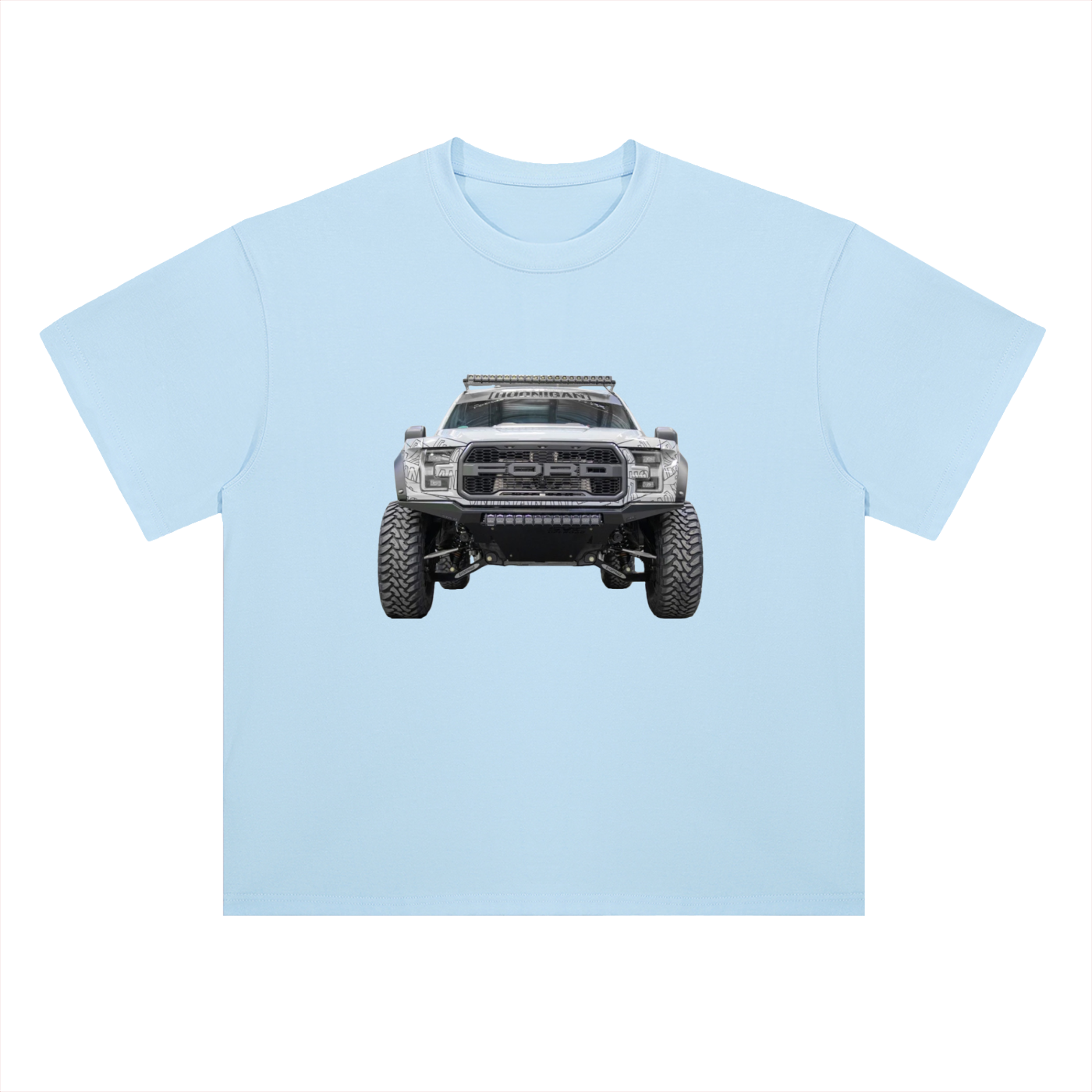 Heavyweight Drop Shoulder Cotton T-Shirt Raptor