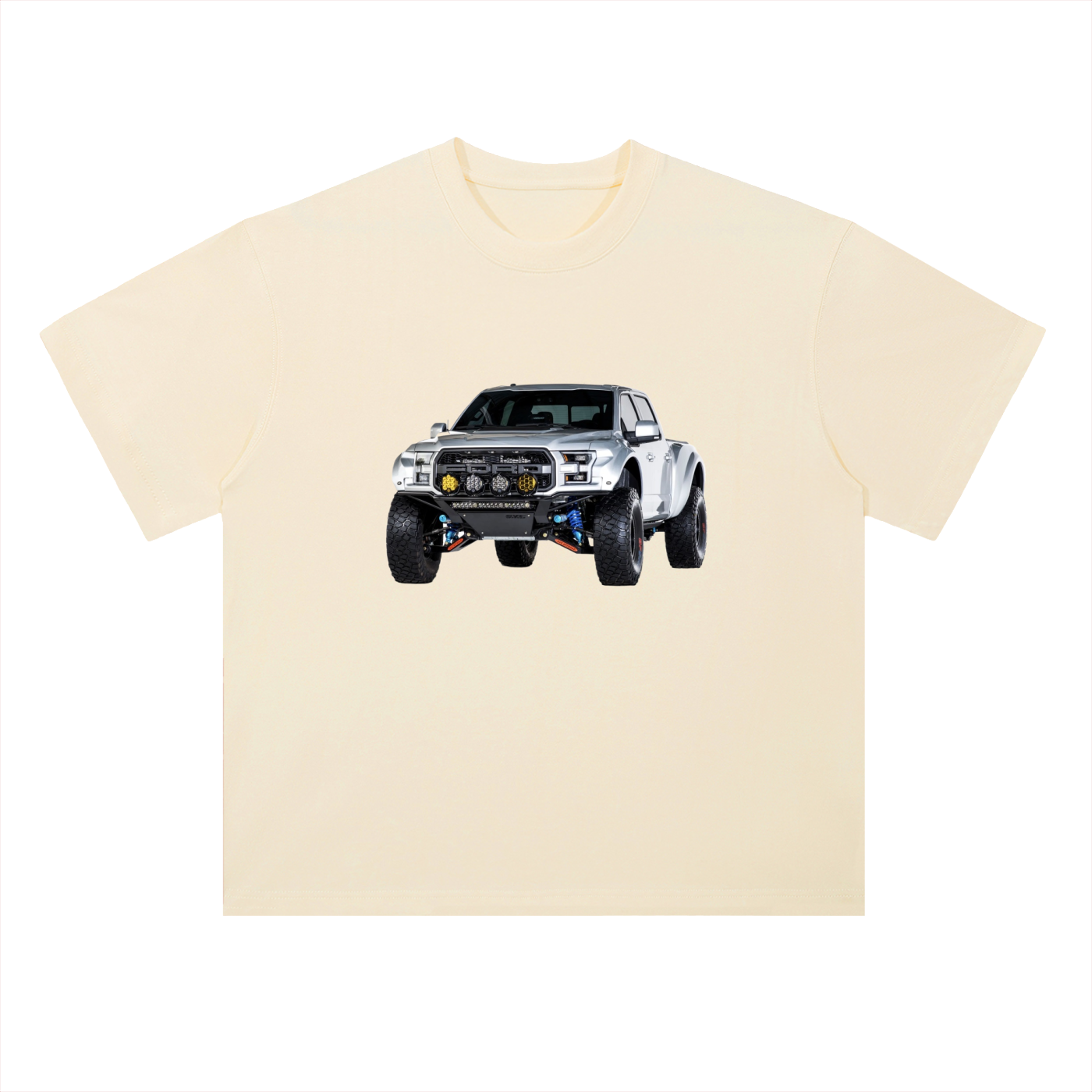 Heavyweight Drop Shoulder Cotton T-Shirt Raptor