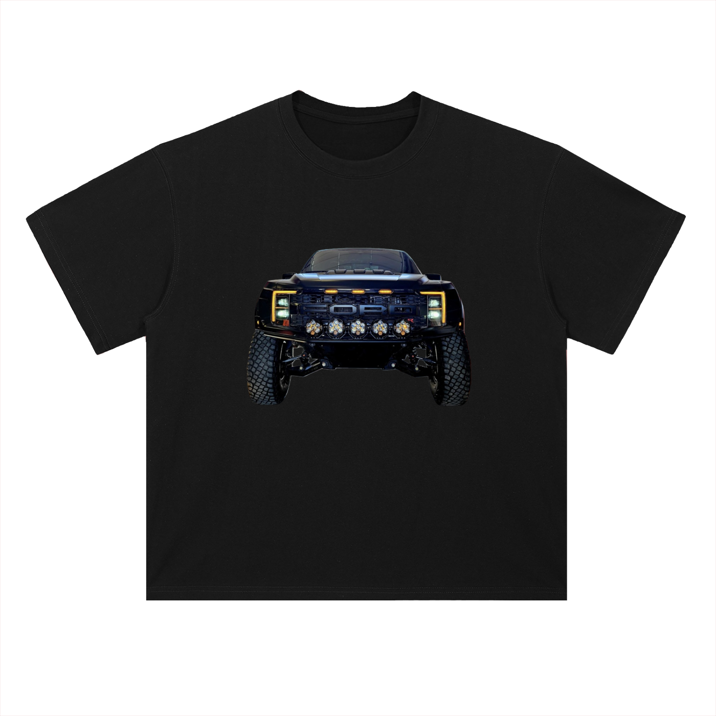 Heavyweight Drop Shoulder Cotton T-Shirt Raptor