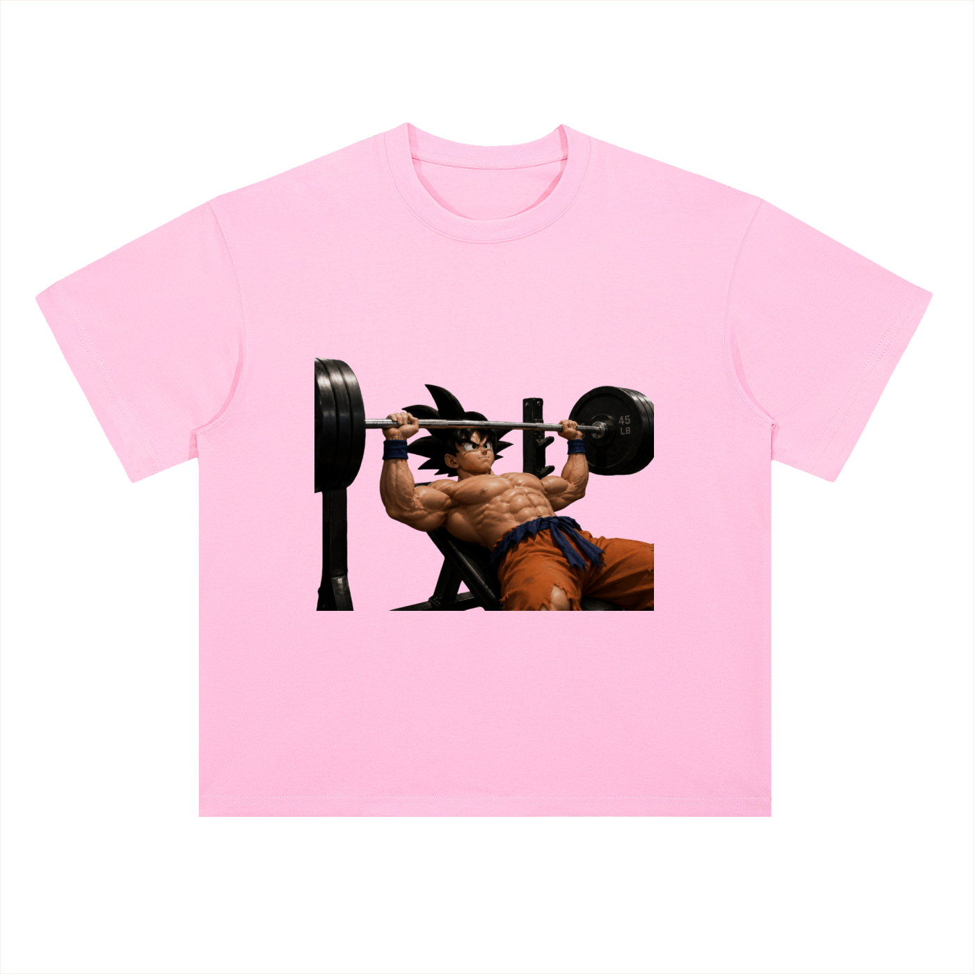 Heavyweight Drop Shoulder Cotton T-Shirt Goku gym
