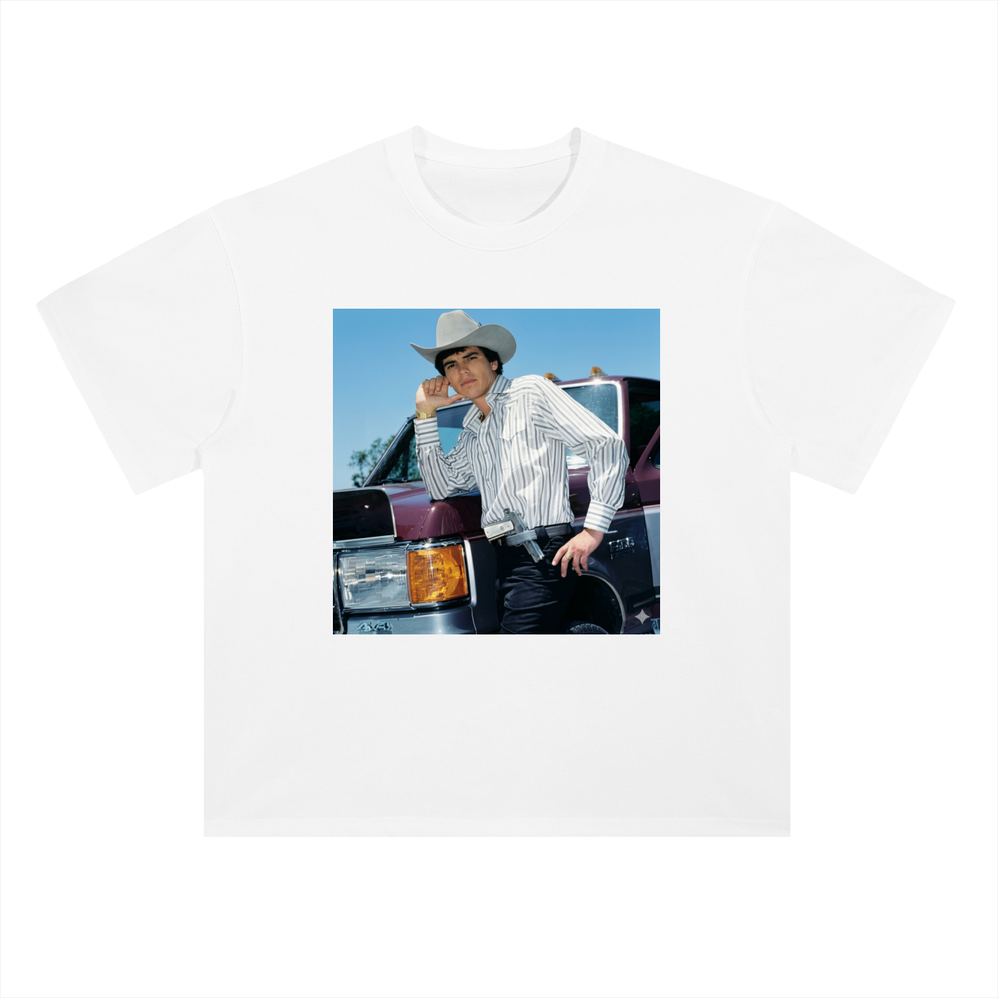 Heavyweight Drop Shoulder Cotton T-Shirt Chalino truck