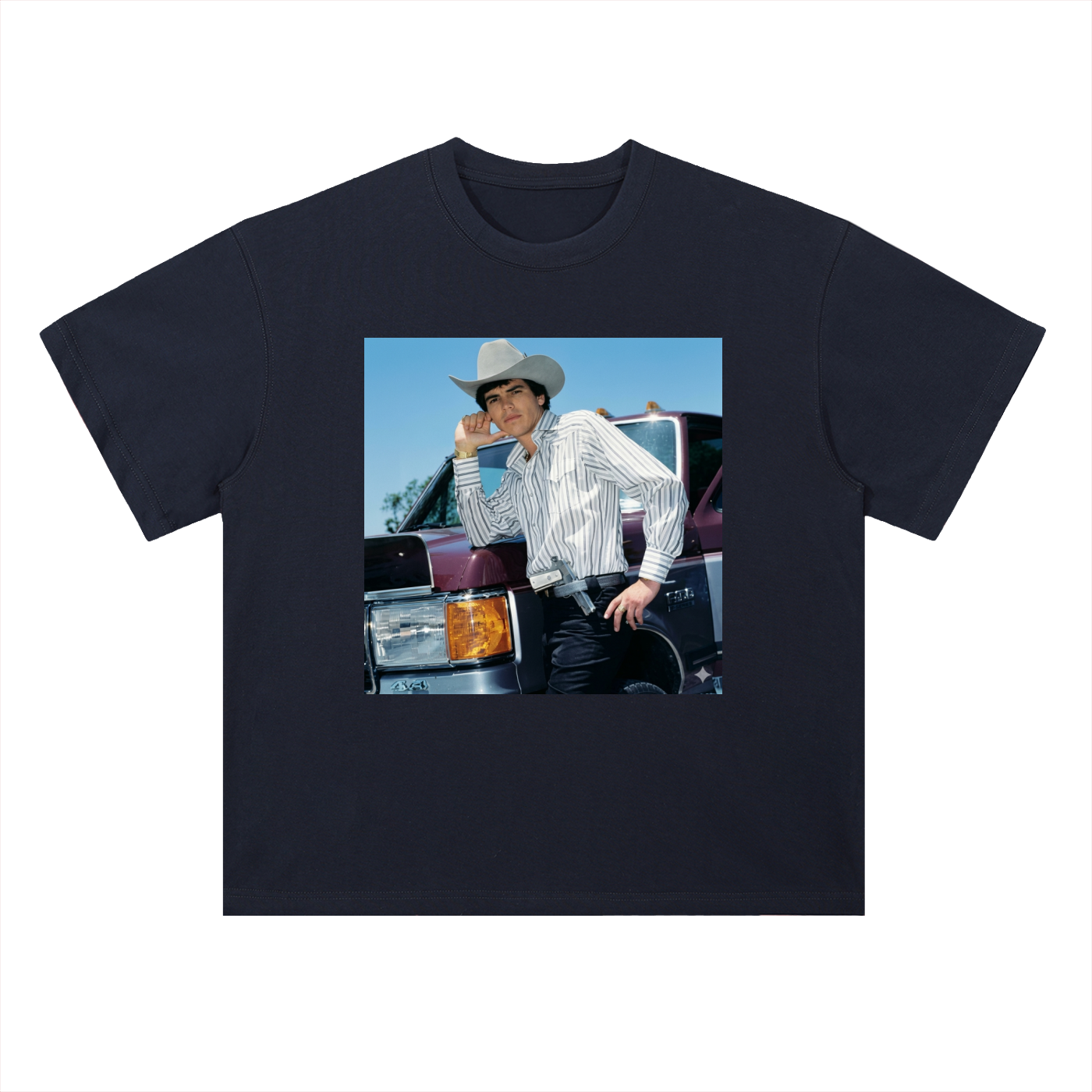 Heavyweight Drop Shoulder Cotton T-Shirt Chalino truck