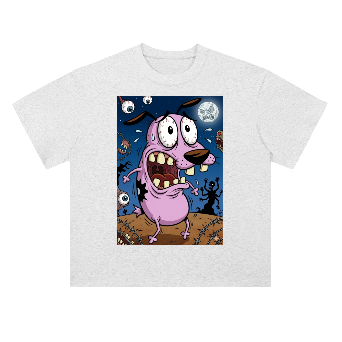 Heavyweight Drop Shoulder Cotton T-Shirt Coward Dog