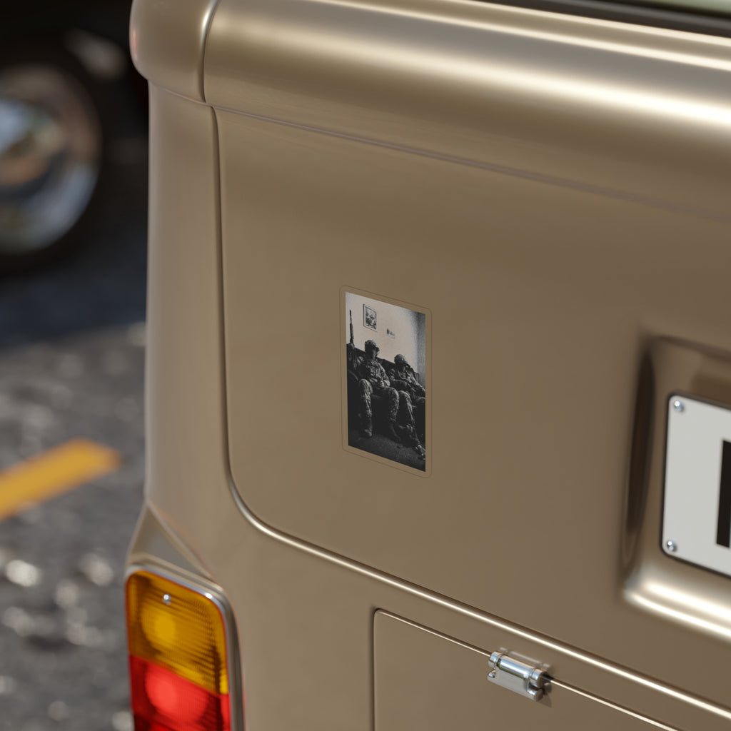 Transparent Outdoor Stickers, Die-Cut, 1pc
