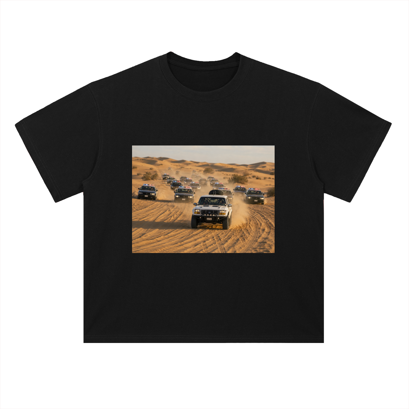 Heavyweight Drop Shoulder Cotton T-Shirt OJ Bronco off-road