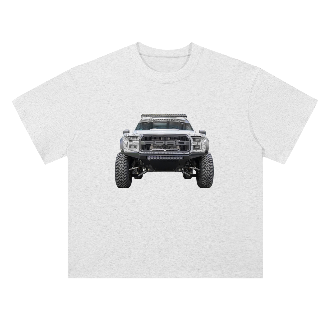 Heavyweight Drop Shoulder Cotton T-Shirt Raptor