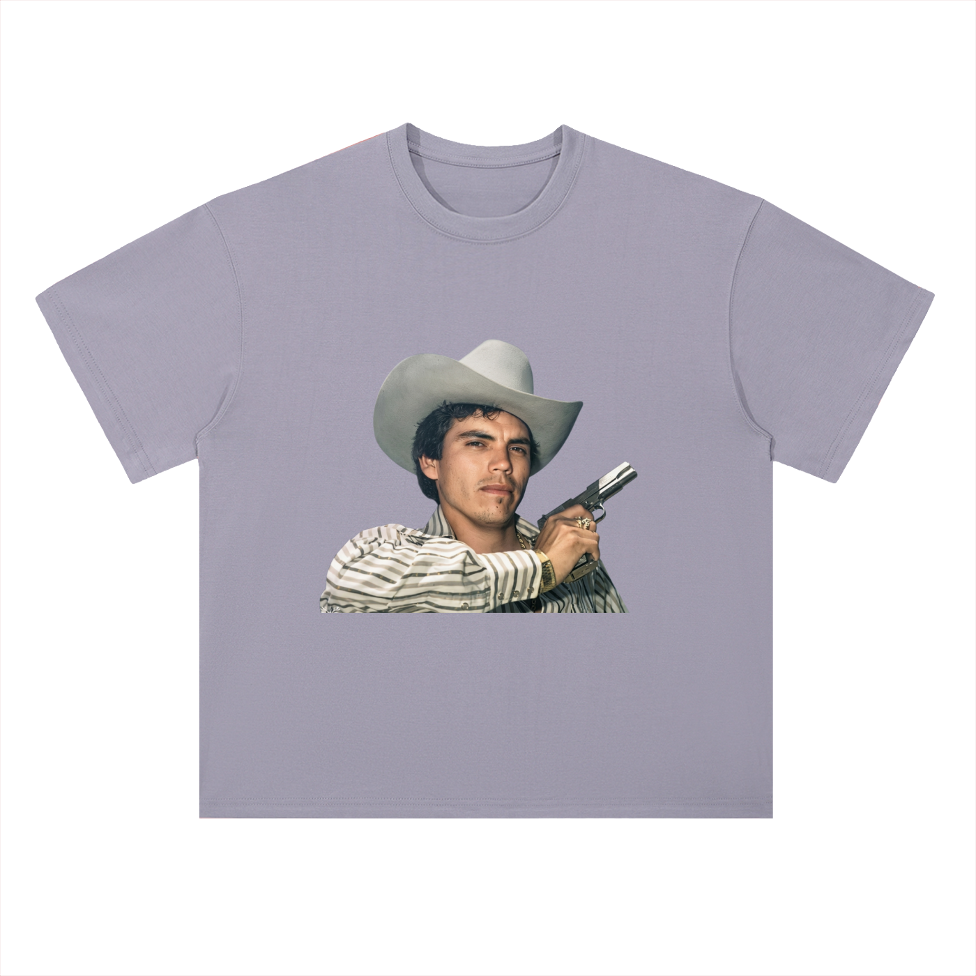 Heavyweight Drop Shoulder Cotton T-Shirt Chalino 45