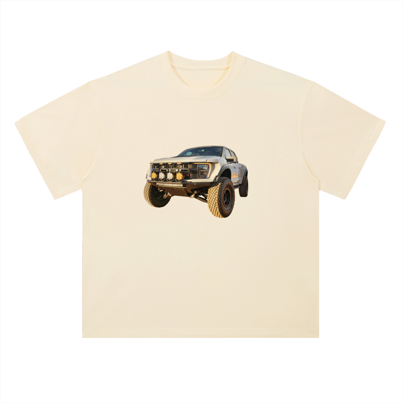 Heavyweight Drop Shoulder Cotton T-Shirt Raptor