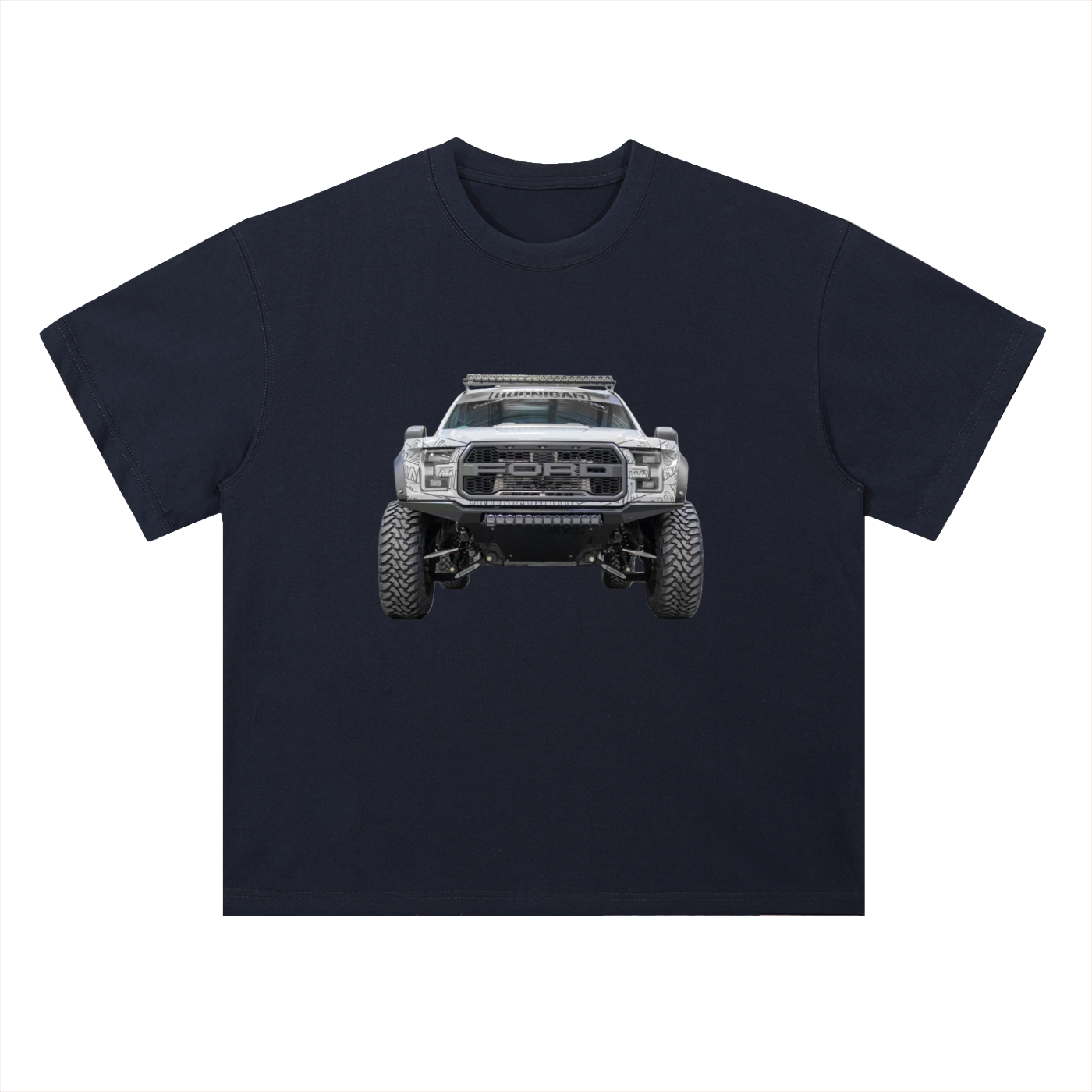 Heavyweight Drop Shoulder Cotton T-Shirt Raptor