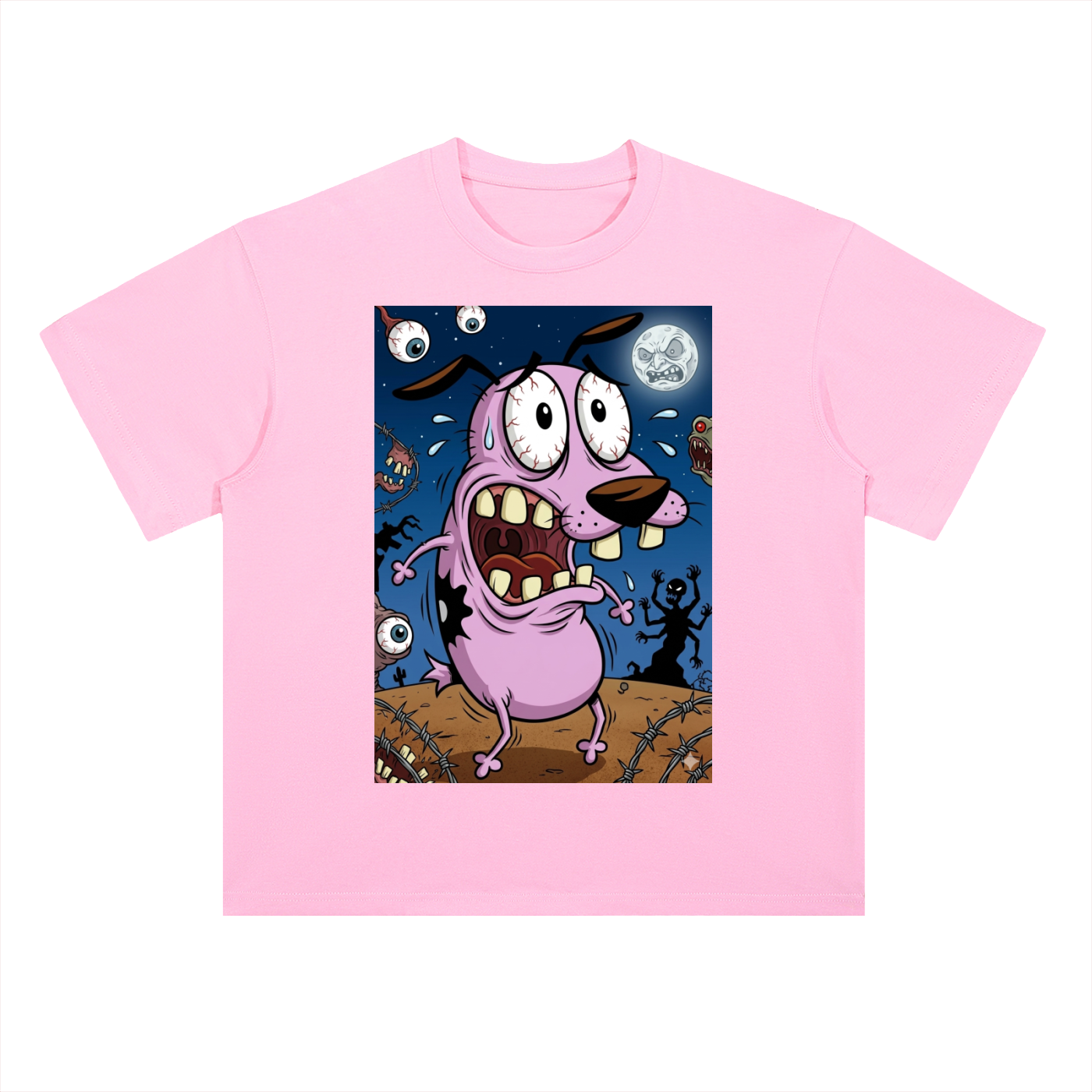 Heavyweight Drop Shoulder Cotton T-Shirt Coward Dog