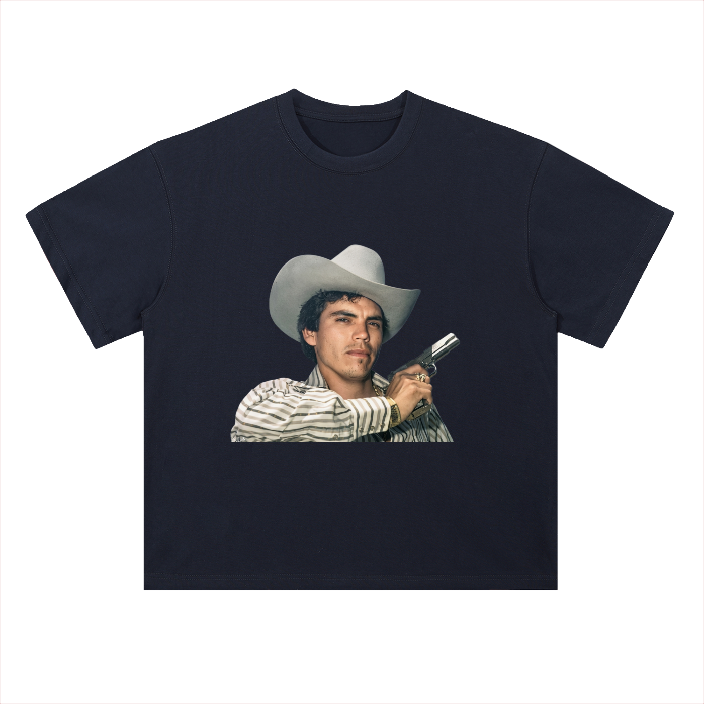 Heavyweight Drop Shoulder Cotton T-Shirt Chalino 45