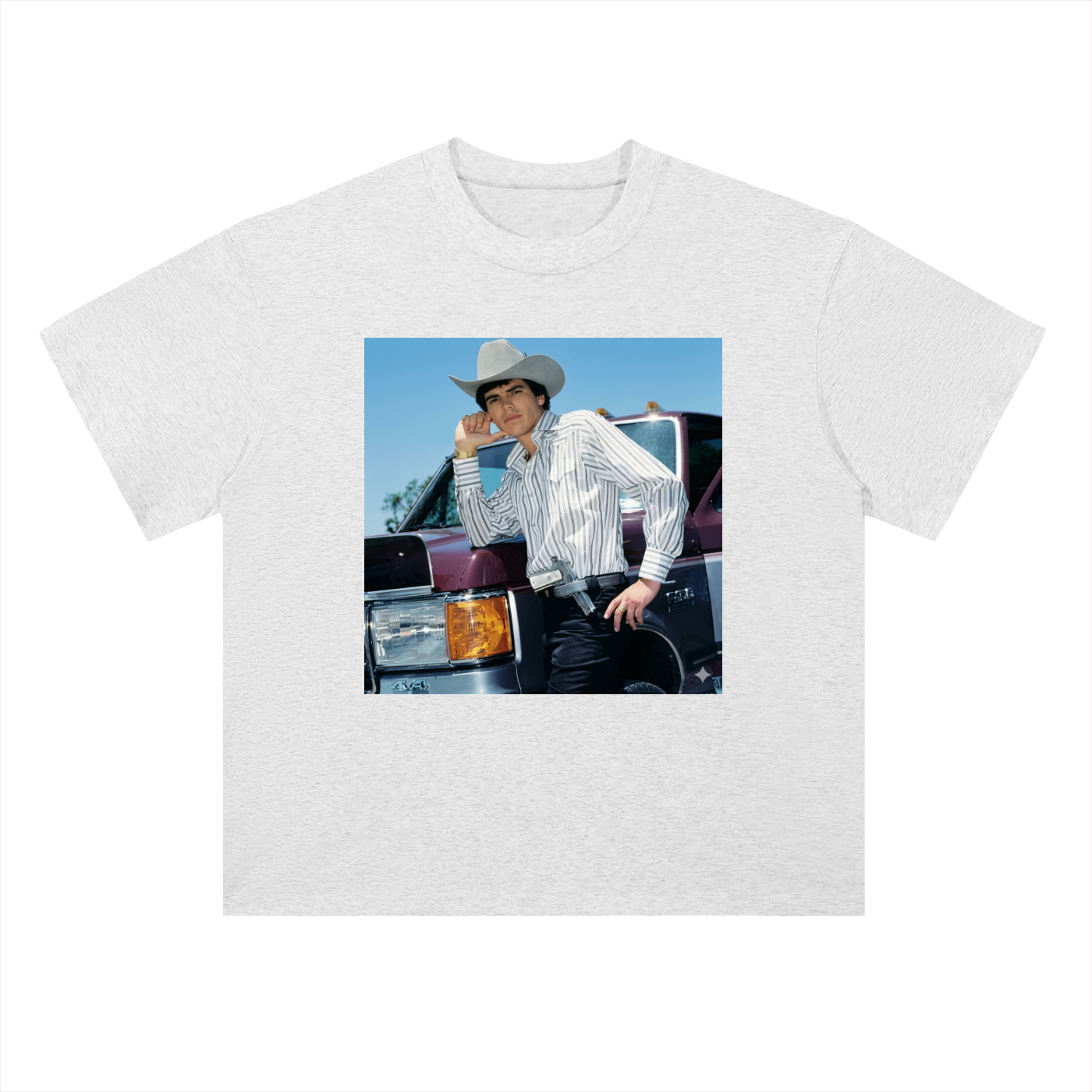 Heavyweight Drop Shoulder Cotton T-Shirt Chalino truck