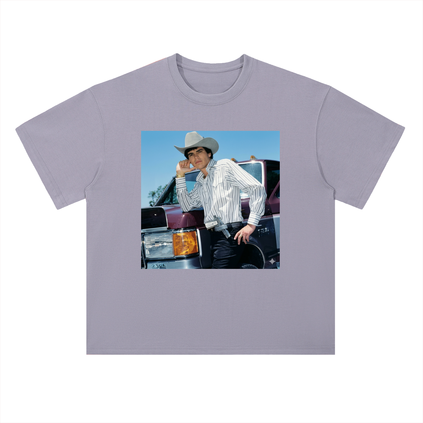 Heavyweight Drop Shoulder Cotton T-Shirt Chalino truck