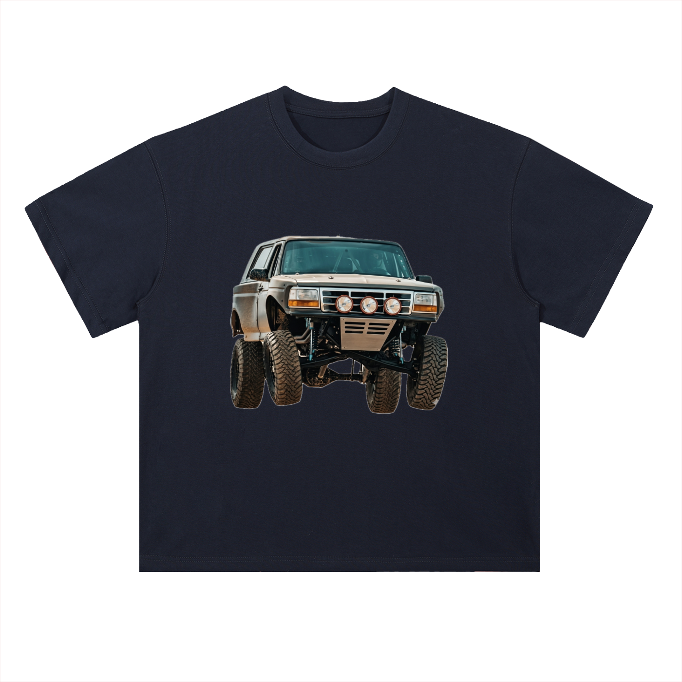Heavyweight Drop Shoulder Cotton T-Shirt Bronco Baja