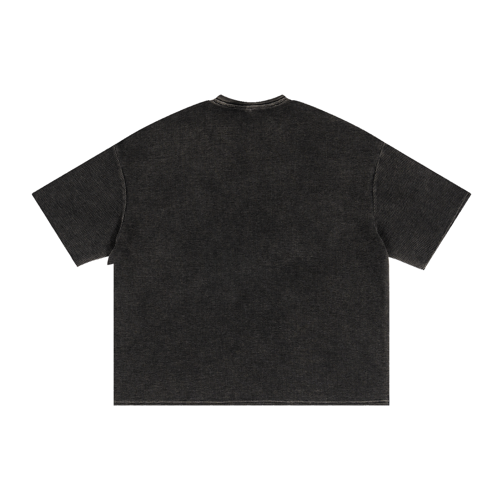 Textured Waffle Washed Boxy T-Shirt Nuns