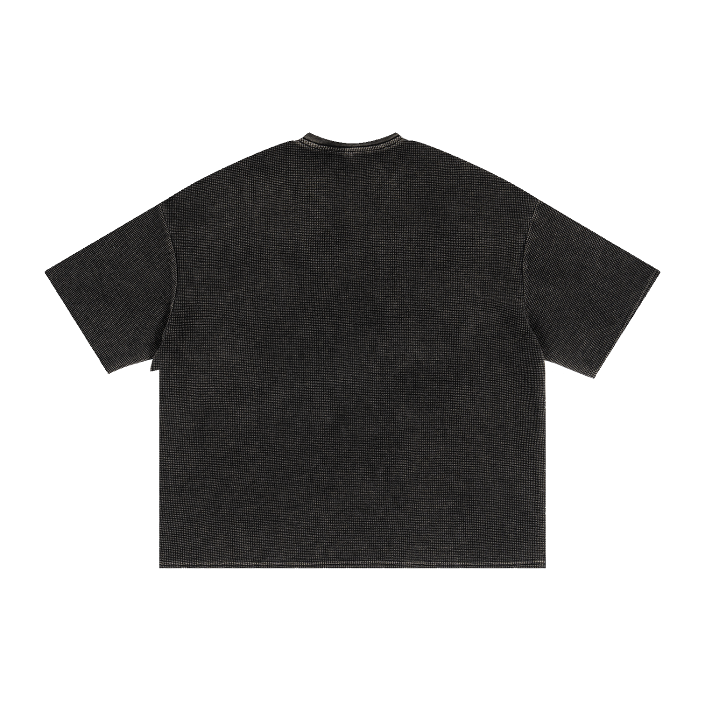 Textured Waffle Washed Boxy T-Shirt Nuns