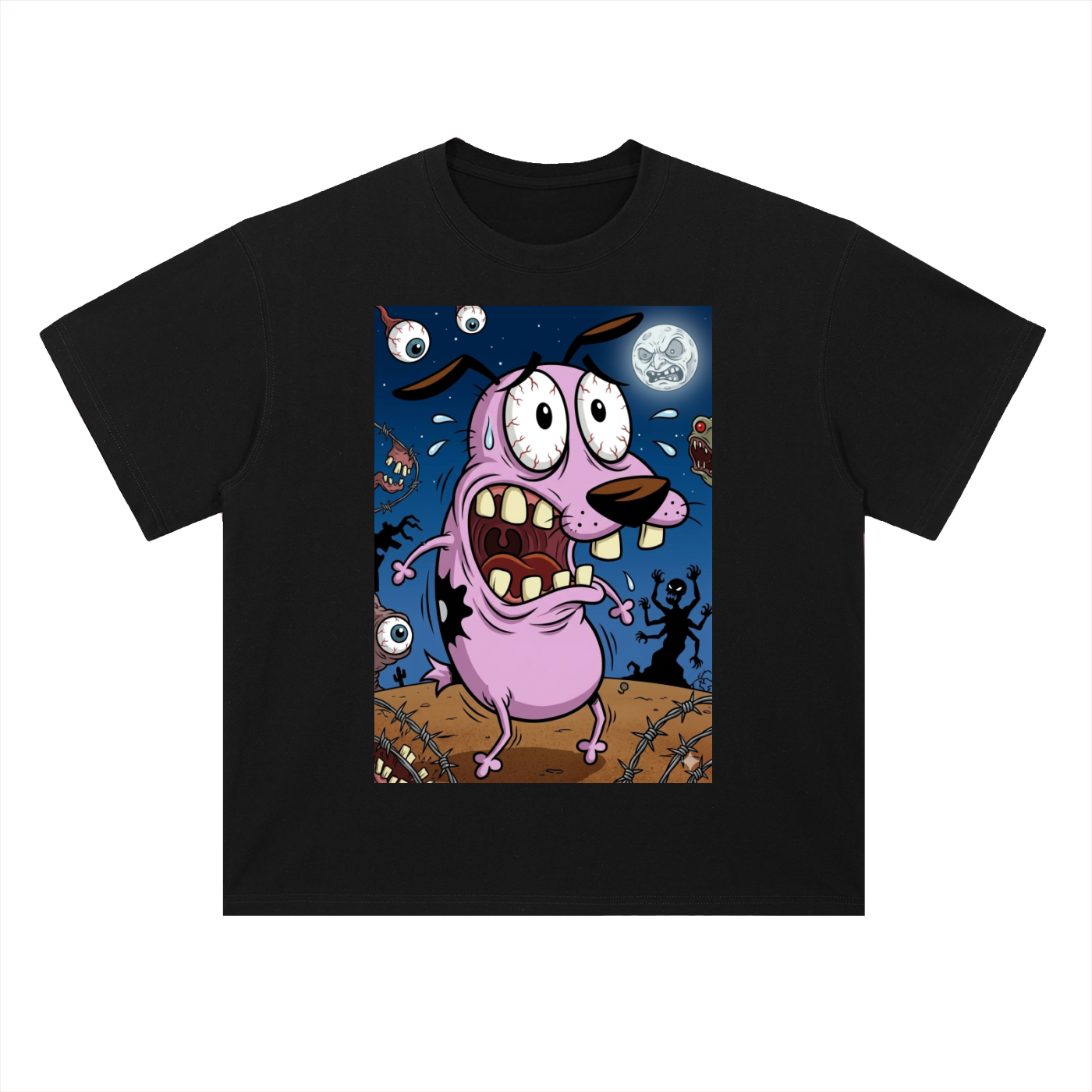 Heavyweight Drop Shoulder Cotton T-Shirt Coward Dog