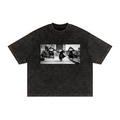 Textured Waffle Washed Boxy T-Shirt Nuns