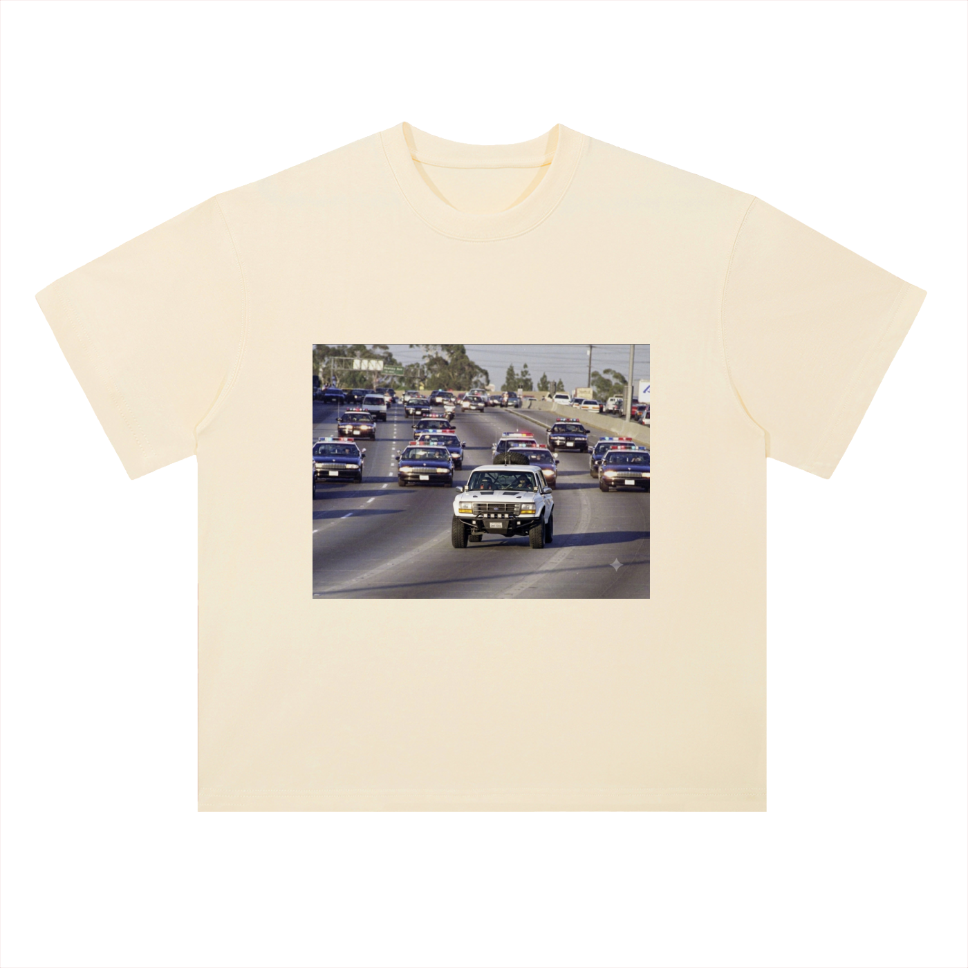 Heavyweight Drop Shoulder Cotton T-Shirt OJ Bronco