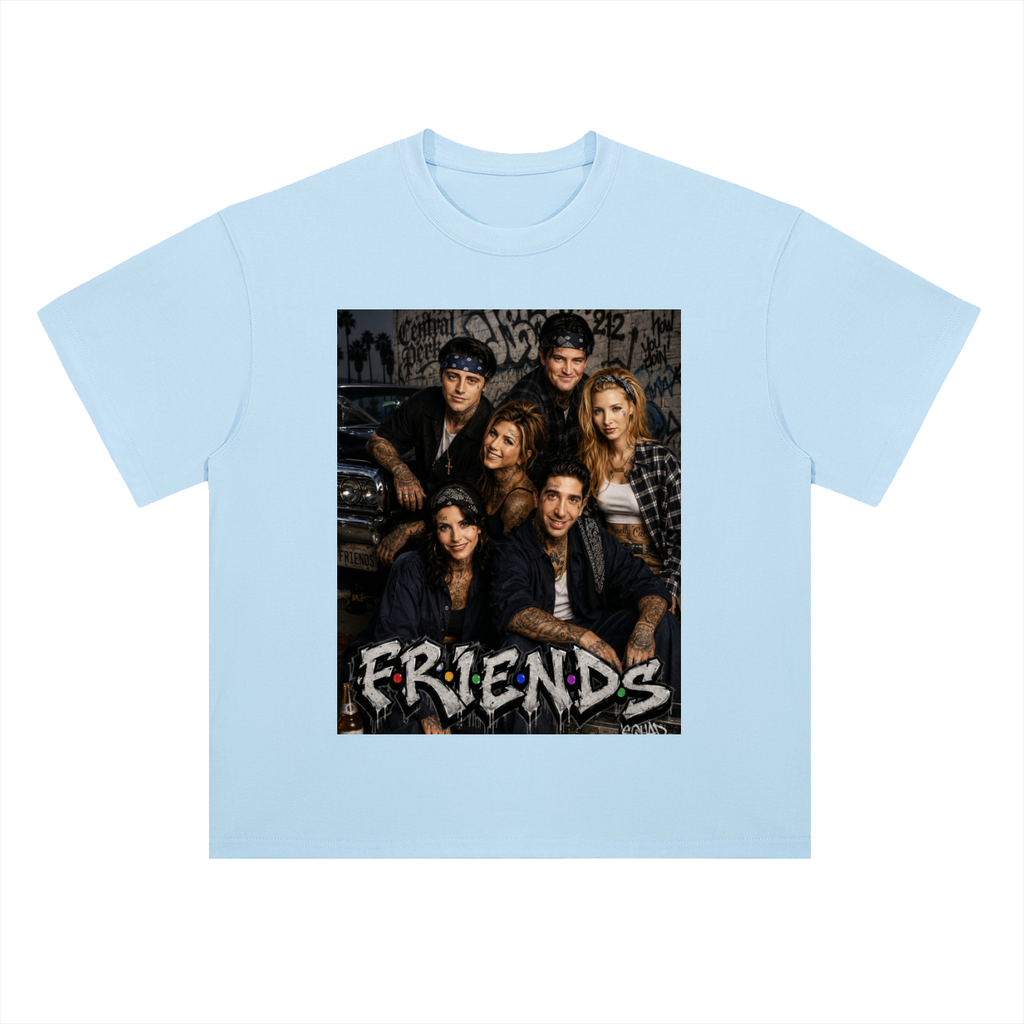 Heavyweight Drop Shoulder Cotton T-Shirt Friends Cholo