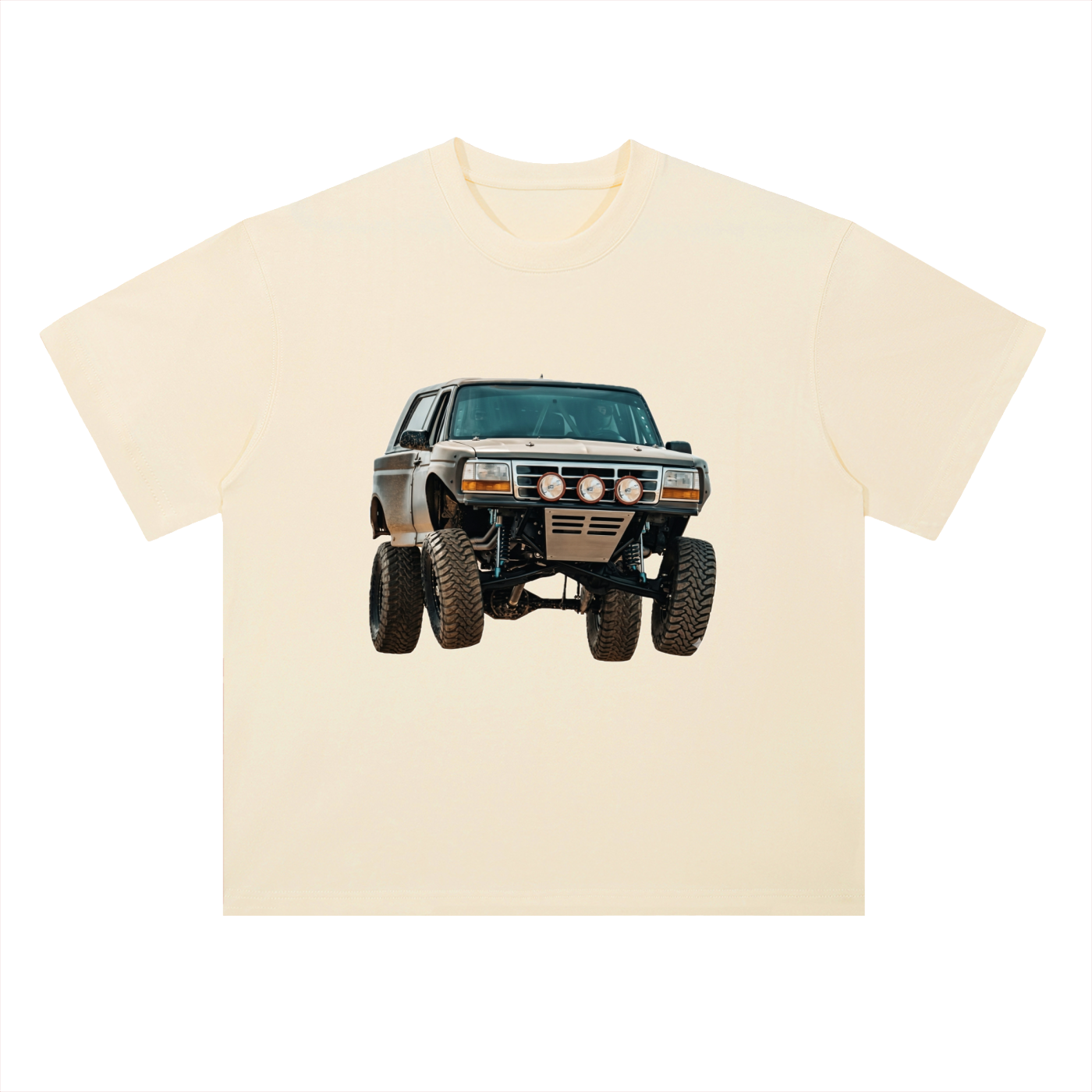Heavyweight Drop Shoulder Cotton T-Shirt Bronco Baja