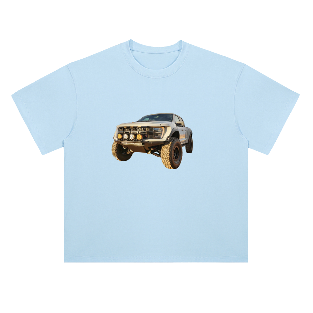 Heavyweight Drop Shoulder Cotton T-Shirt Raptor
