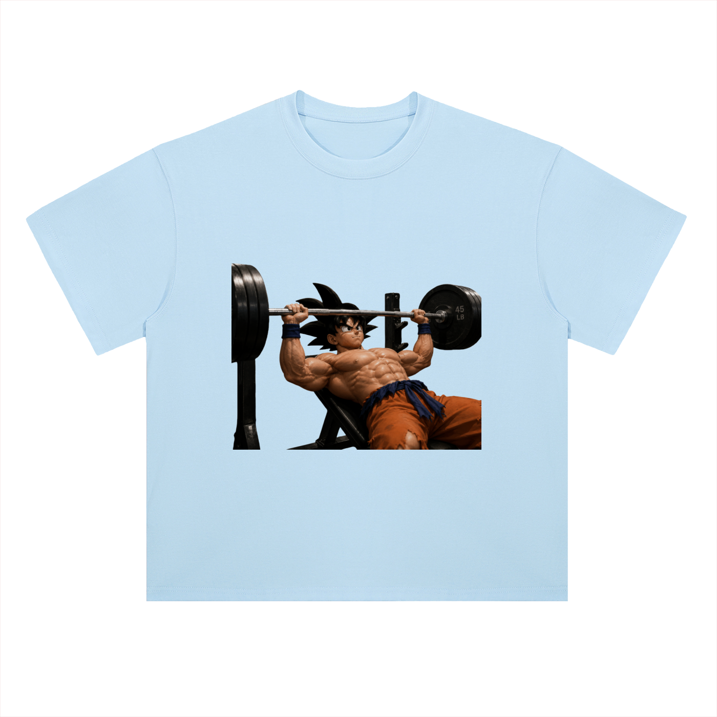 Heavyweight Drop Shoulder Cotton T-Shirt Goku gym