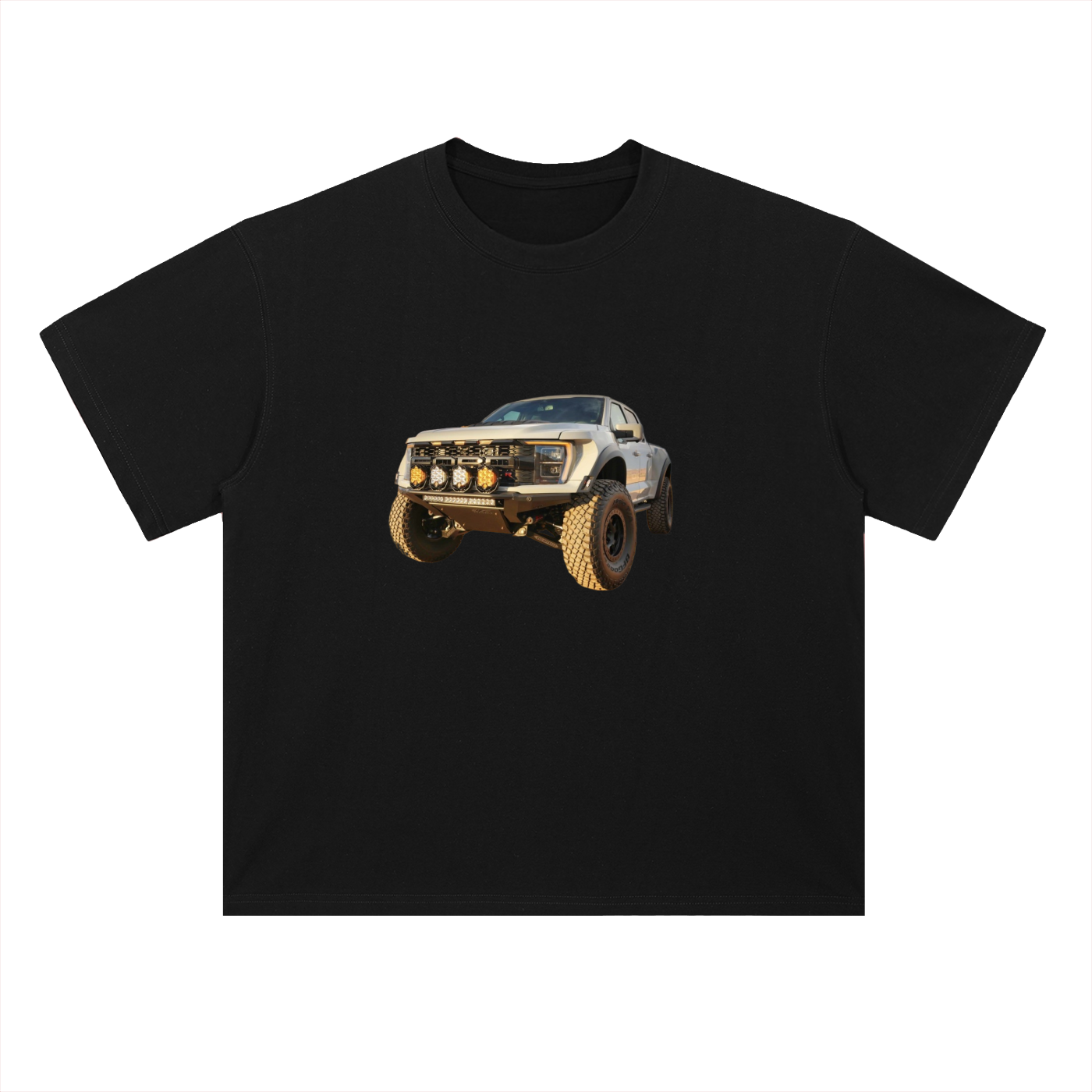 Heavyweight Drop Shoulder Cotton T-Shirt Raptor
