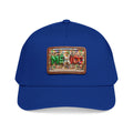 Mid Profile Baseball Cap with Leather Patch (Rectangle)