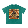 Snow Washed Oversized Cotton T-Shirt Caguamas