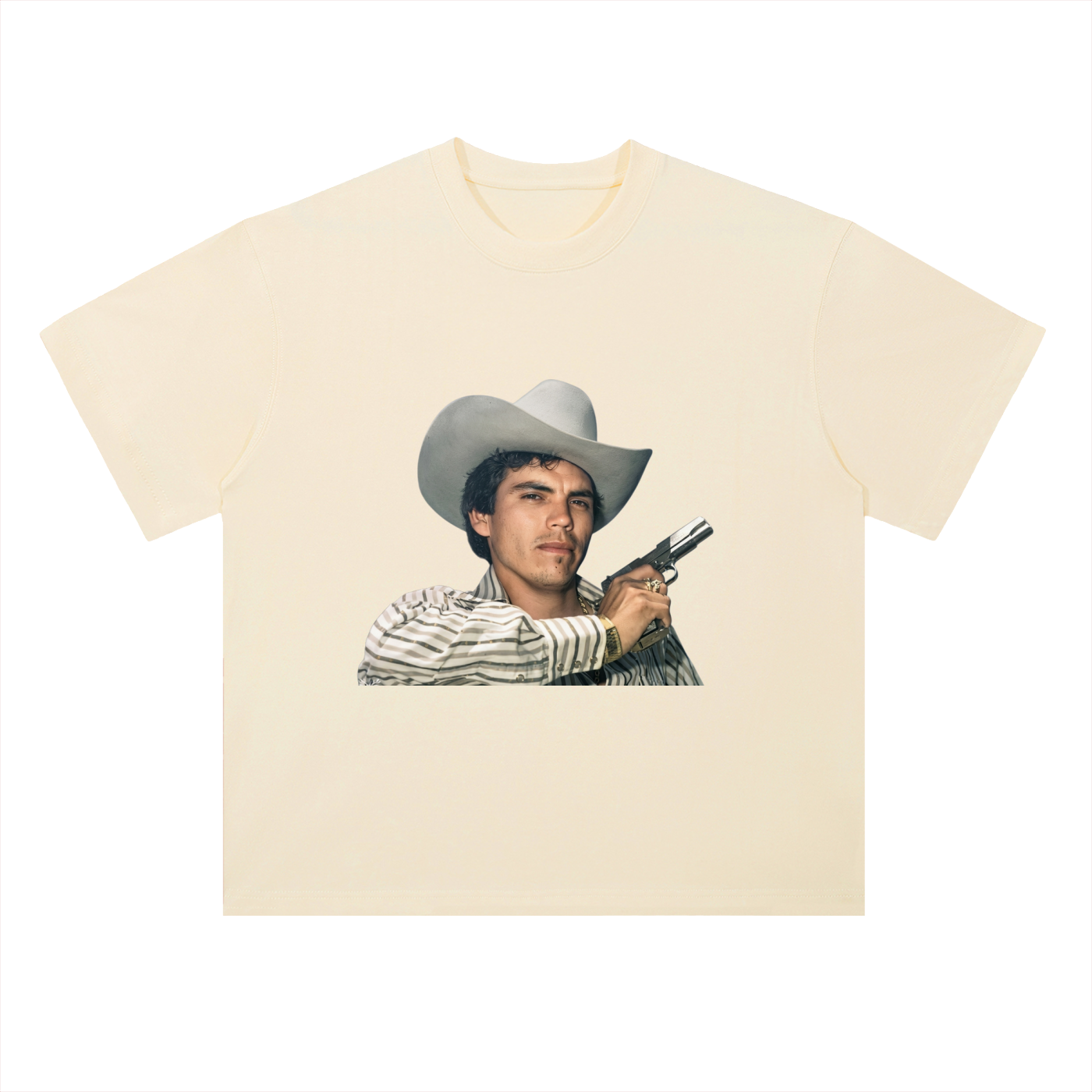 Heavyweight Drop Shoulder Cotton T-Shirt Chalino 45