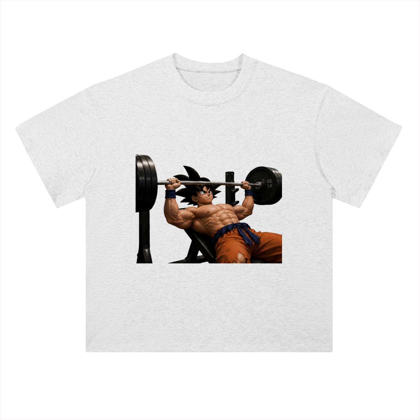 Heavyweight Drop Shoulder Cotton T-Shirt Goku gym