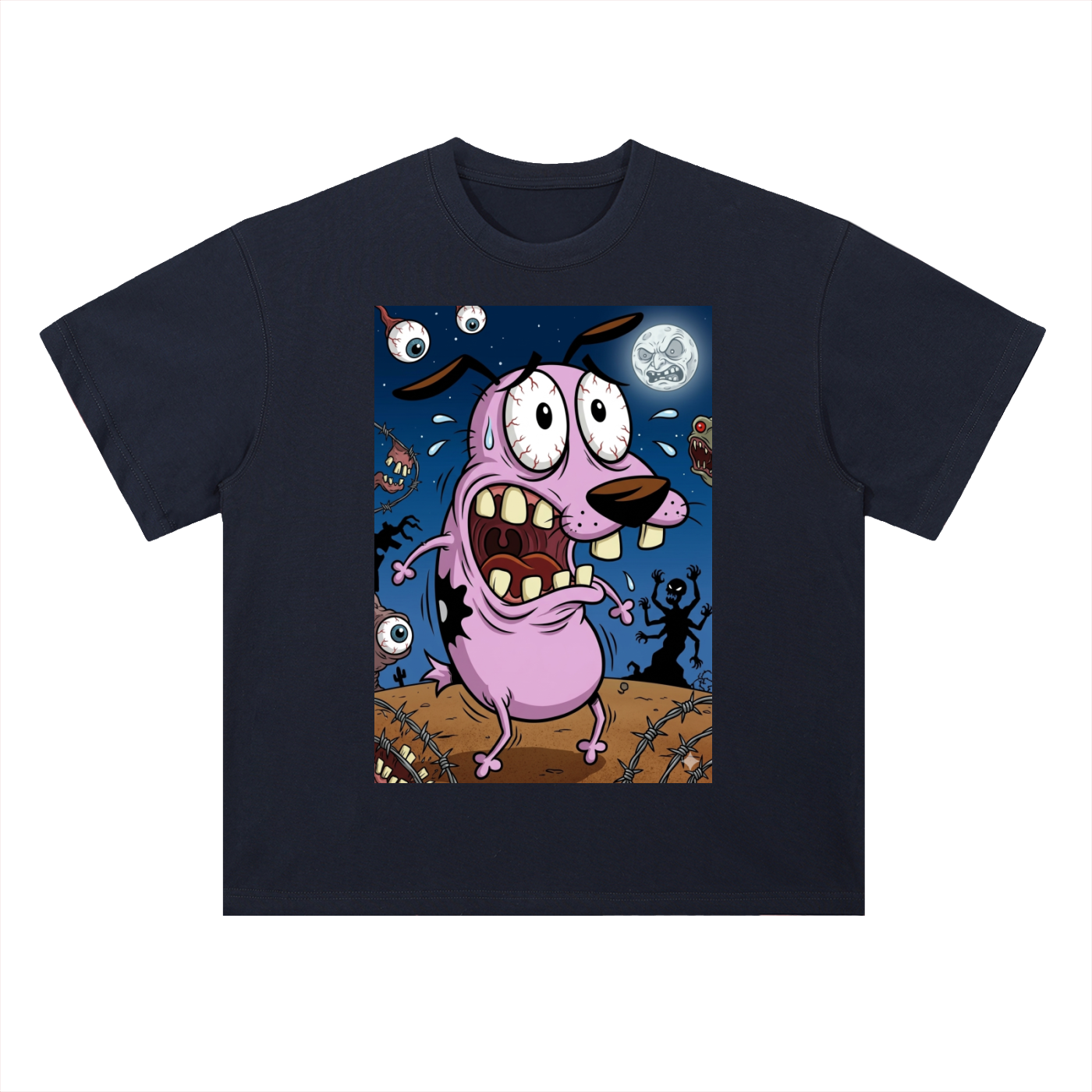 Heavyweight Drop Shoulder Cotton T-Shirt Coward Dog