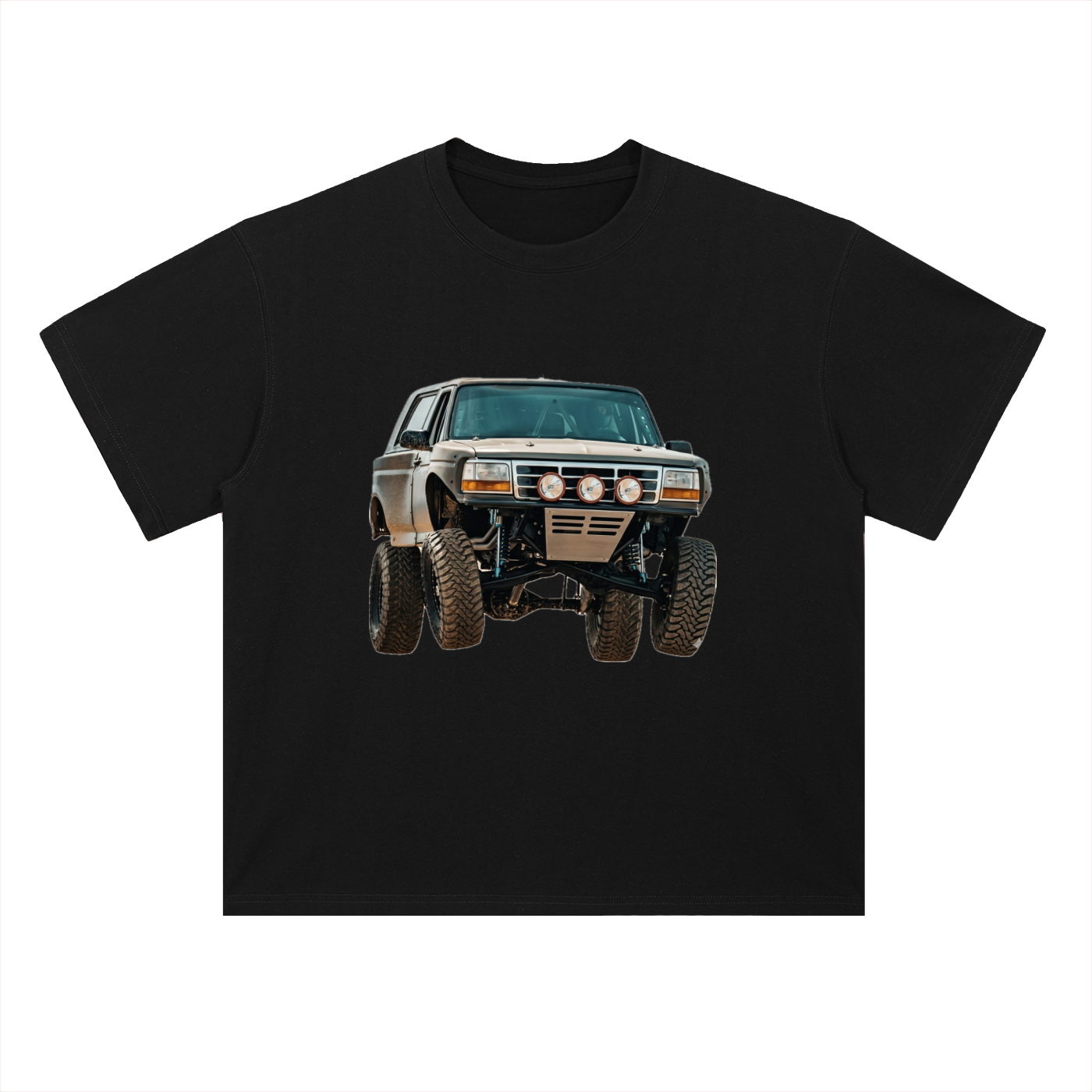 Heavyweight Drop Shoulder Cotton T-Shirt Bronco Baja
