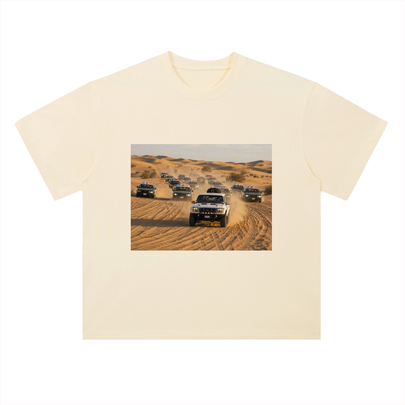 Heavyweight Drop Shoulder Cotton T-Shirt OJ Bronco off-road