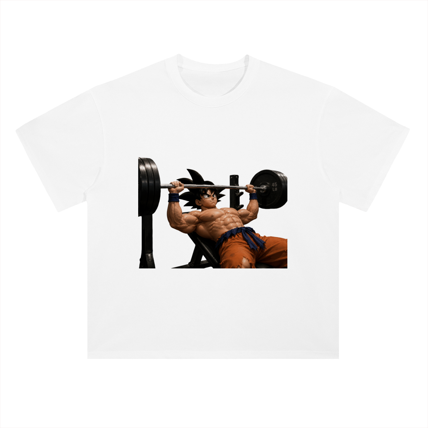 Heavyweight Drop Shoulder Cotton T-Shirt Goku gym