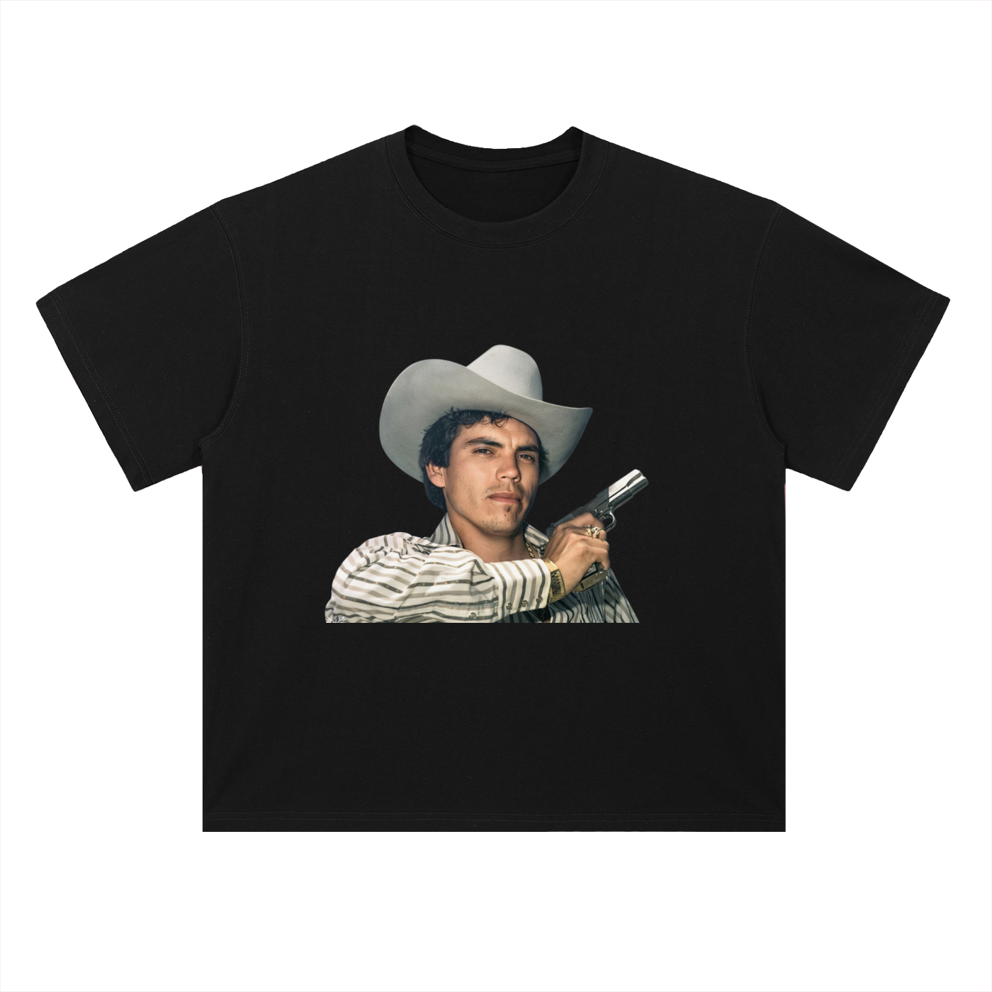 Heavyweight Drop Shoulder Cotton T-Shirt Chalino 45