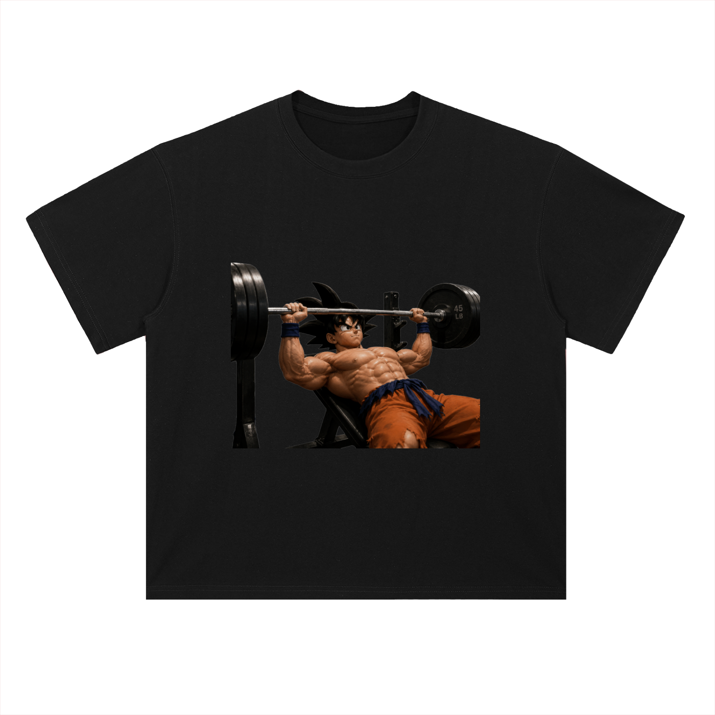 Heavyweight Drop Shoulder Cotton T-Shirt Goku gym