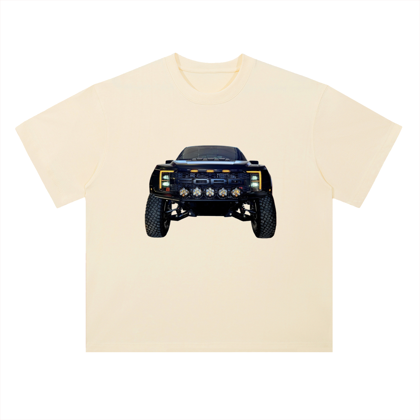 Heavyweight Drop Shoulder Cotton T-Shirt Raptor