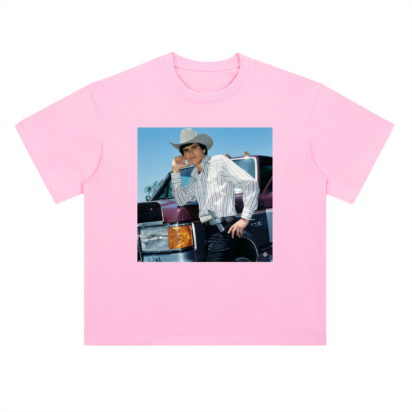 Heavyweight Drop Shoulder Cotton T-Shirt Chalino truck