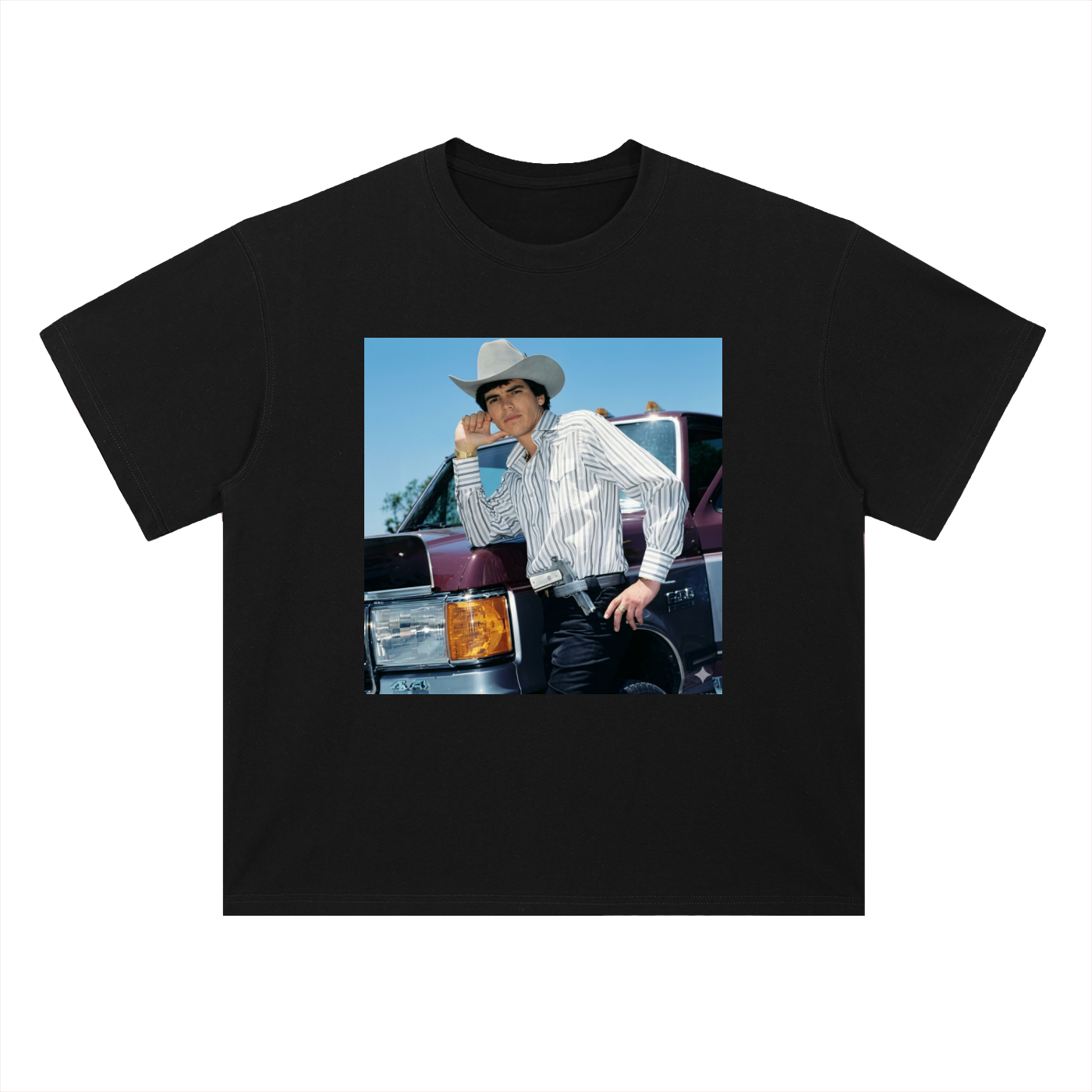 Heavyweight Drop Shoulder Cotton T-Shirt Chalino truck