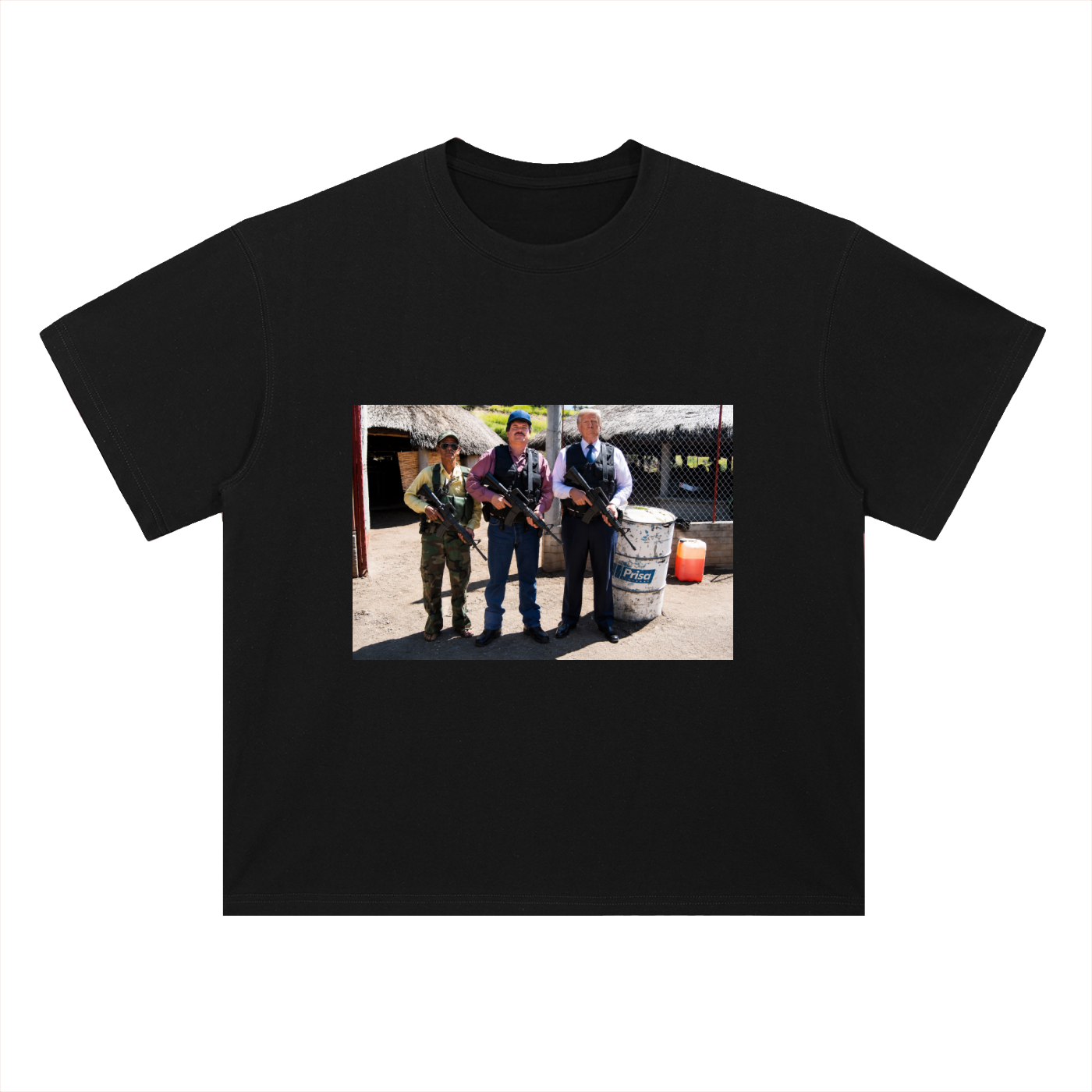 Heavyweight Drop Shoulder Cotton T-Shirt Narcoland