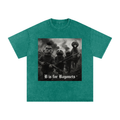 Snow Washed Oversized Cotton T-Shirt Sesame