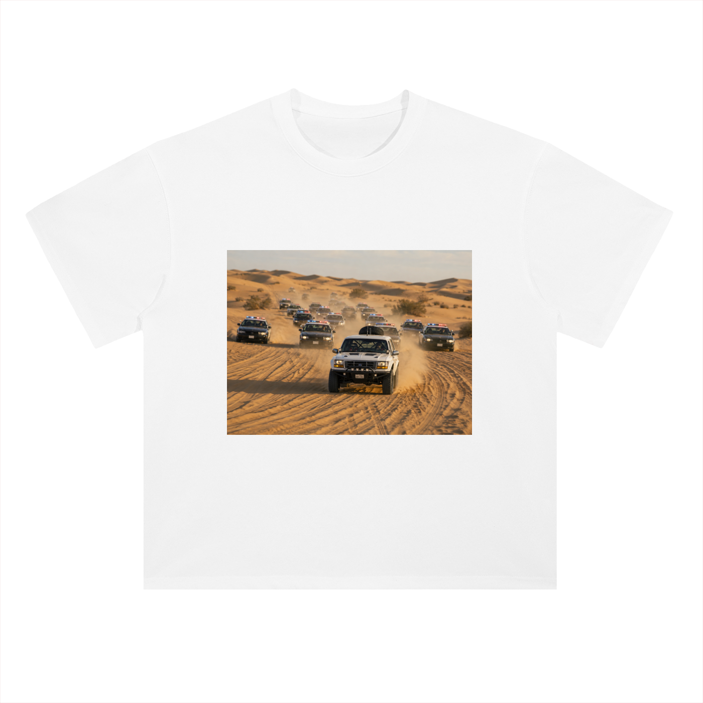 Heavyweight Drop Shoulder Cotton T-Shirt OJ Bronco off-road